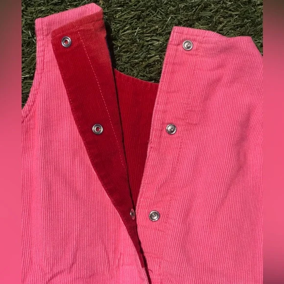 MINI BODEN a Line Apple Patch Dress Corduroy - Picture 4 of 5